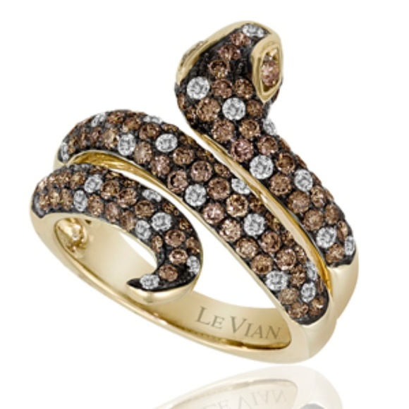 NWT LeVian Red Carpet Limited Edition Serpent Ring - Picture 2 of 4